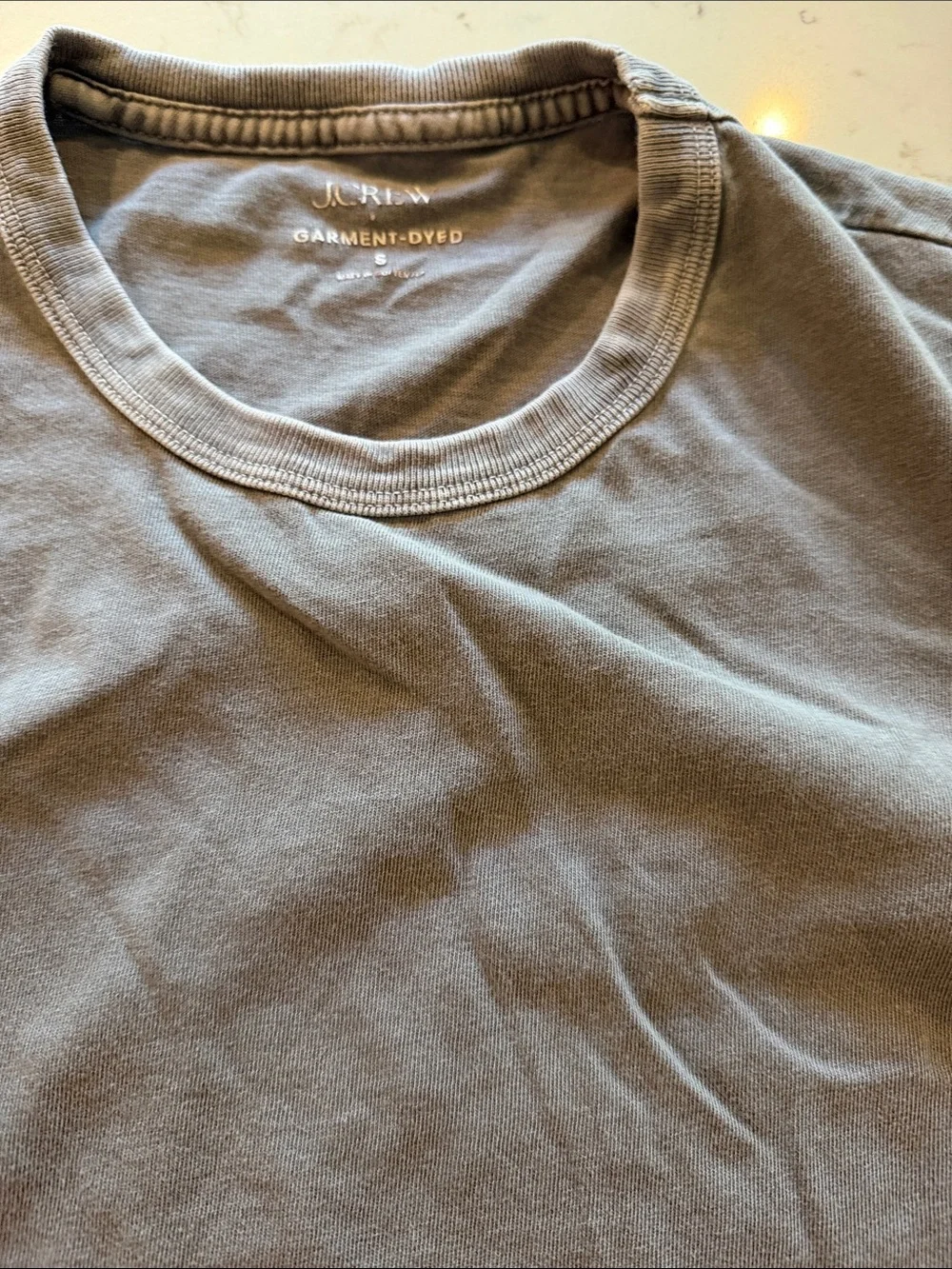 J. Crew Men's Short Sleeve Crew Neck Tee in Slate Blue